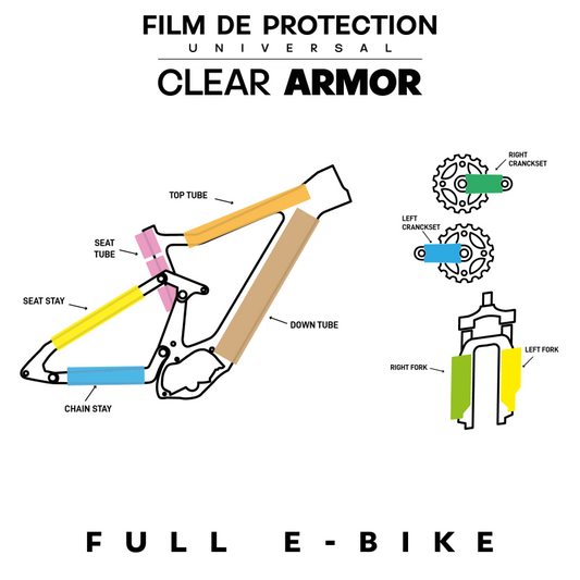 Framebescherming MONKEY'S SAUCE FULL UNIVERSAL E-Bike Matt