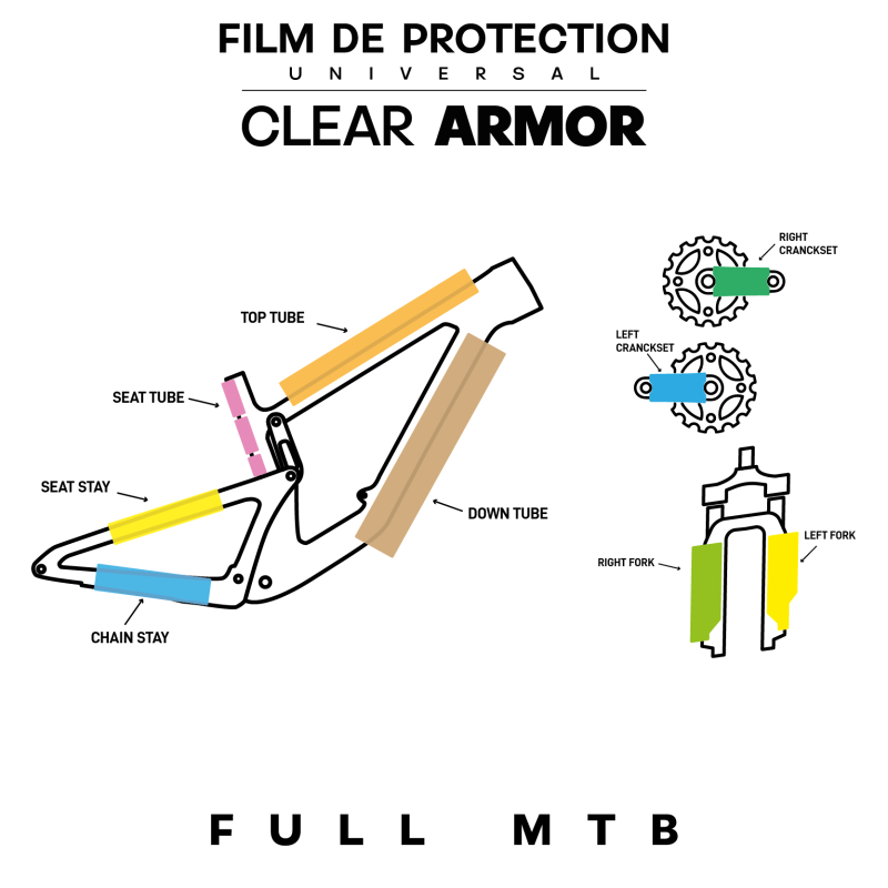 MONKEY'S SAUCE FULL UNIVERSAL MTB Matt Frame Protection