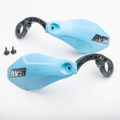 AVS BASIC Hand Guards Plastic Bracket Light Blue