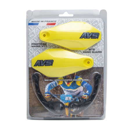 AVS BASIC Hand Guard Plastic Bracket Fluo Yellow