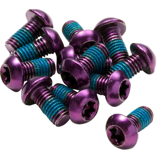 Kit 12 anodizovaných šroubů kotouče REVERSE COMPONENTS fialový