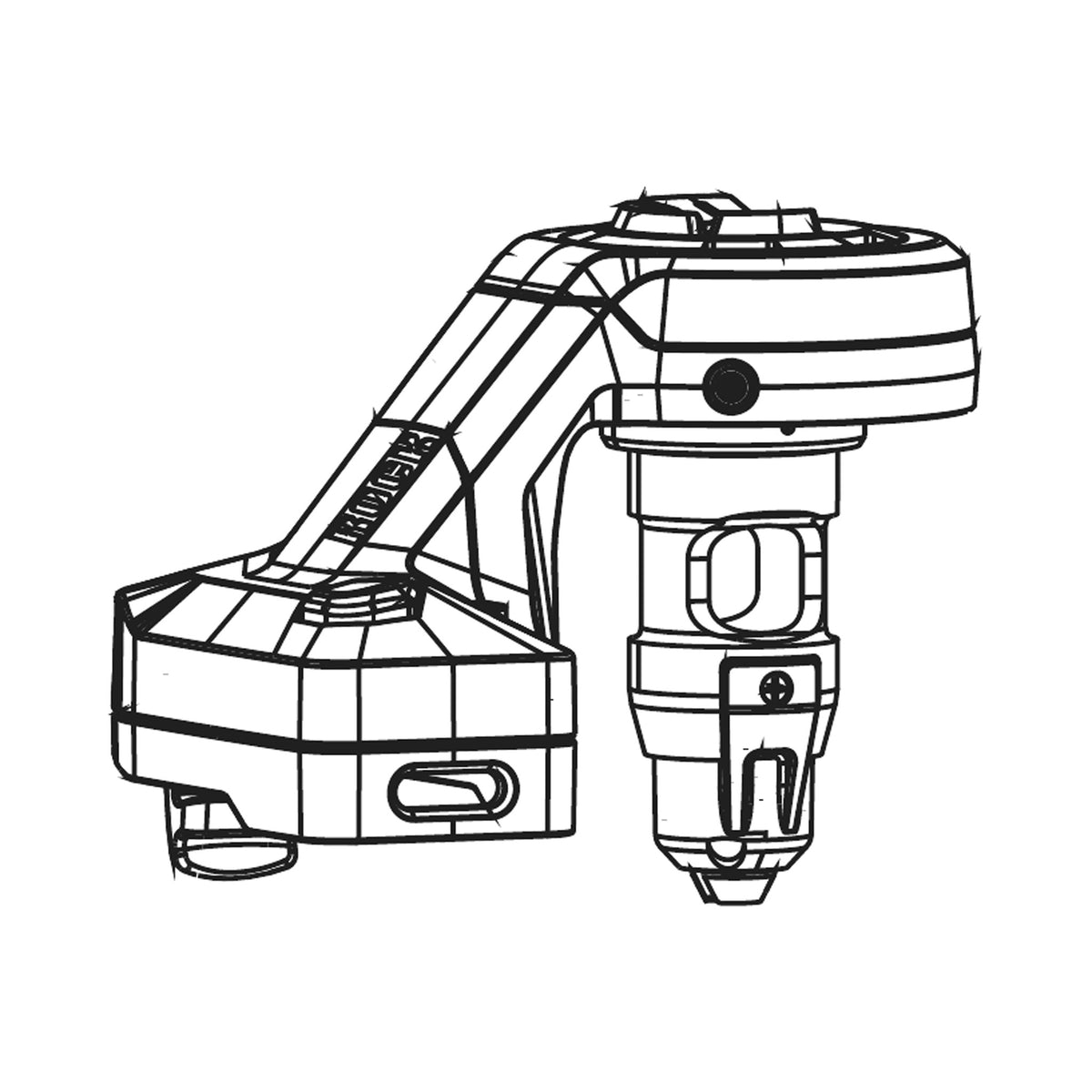 Styringsmodul til forgaffel ROCKSHOX FLIGHT ATTENDANT SID 35 (2021+) — teknisk illustration