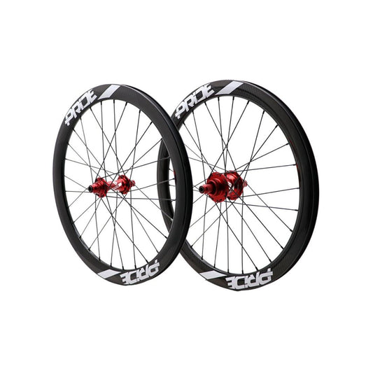 Sada kol PRIDE 20" (451 mm) Karbonová Gravity Gloss Disc Pride Control V1 Osy 10/10 mm Červená