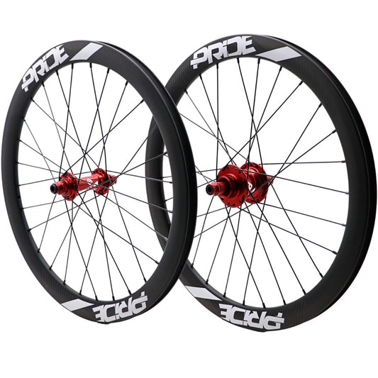 Sada Kol PRIDE 20" (451mm) Karbon Gravity Matt Disc Pride Control V1 Osy 10/10mm Červená