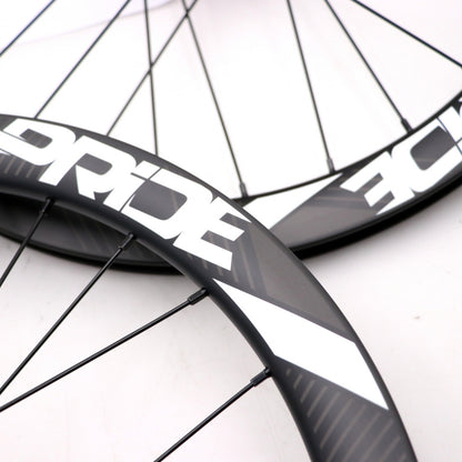 Paire de Roues PRIDE 20" (451mm) Carbone Gravity Matt Disc Pride Control V1 Axes 10/10mm Rouge