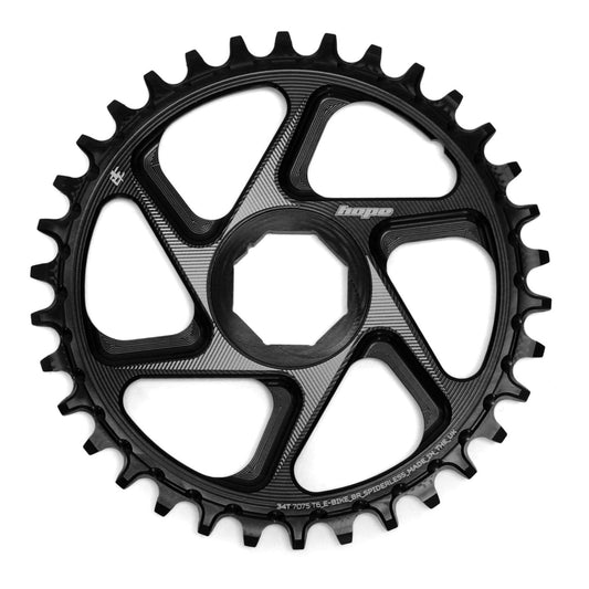 Μονό Πλατό HOPE R22 9/10/11/12T Direct Mount E-Bike BROSE Μαύρο