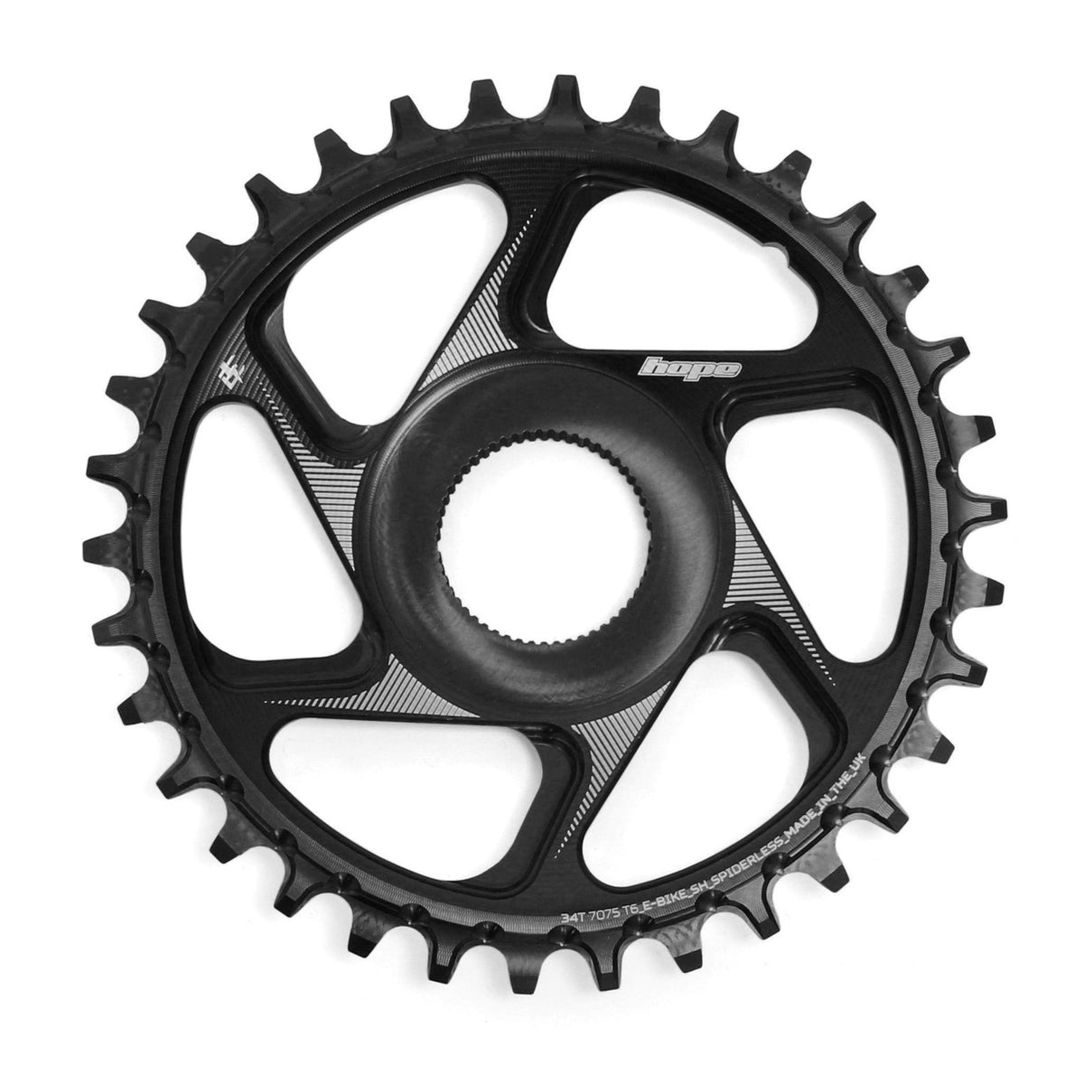 Μονό Πλατό HOPE R22 9/10/11/12V Direct Mount E-Bike SHIMANO Μαύρο