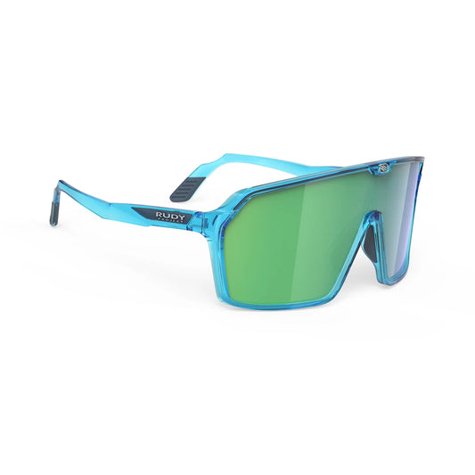 Okulary RUDY PROJECT SPINSHIELD Crystal Niebieskie Soczewki RP Optics Multilaser Green
