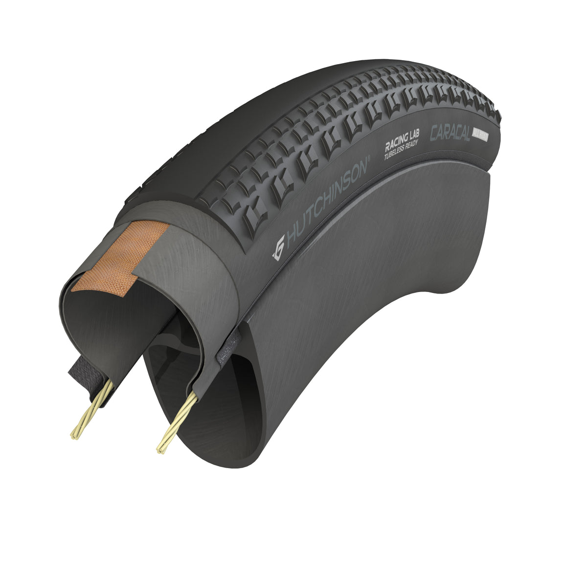 Ελαστικό HUTCHINSON CARACAL ALLROAD 700x35 Tubeless Ready Καφέ