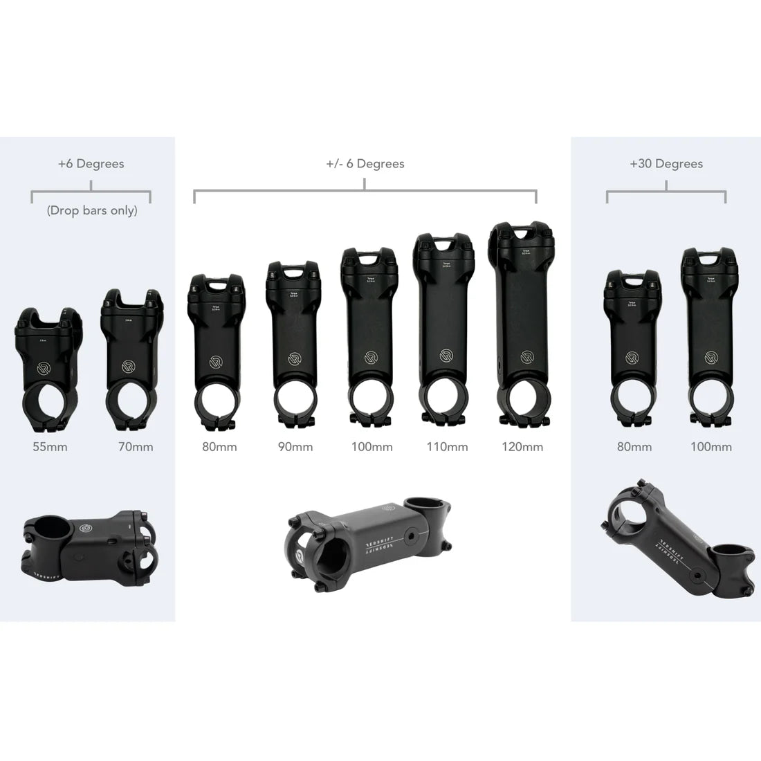 Affjedret styrstamme REDSHIFT SHOCKSTOP 1"1/4 +/-6°