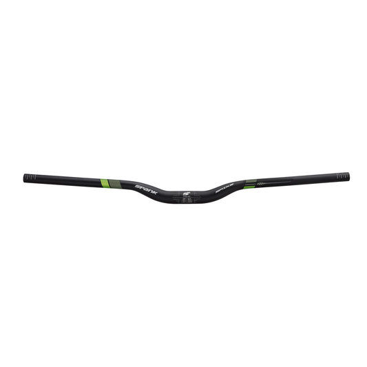 Kierownica SPANK SPIKE 800 VIBROCORE Rise 30mm 31.8/800mm Czarna / Zielona