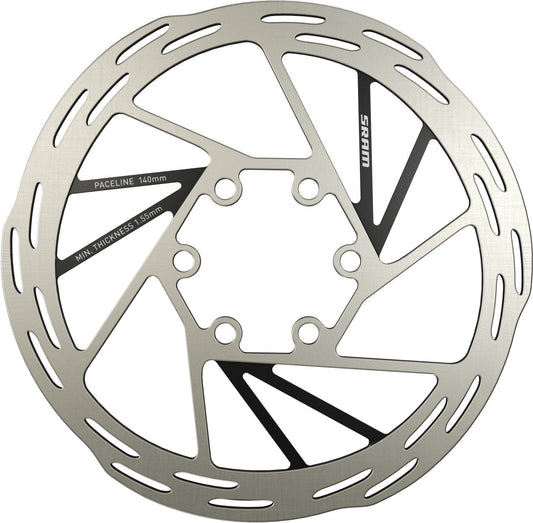 Kotouč SRAM PACELINE 6 šroubů Stříbrný/Černý