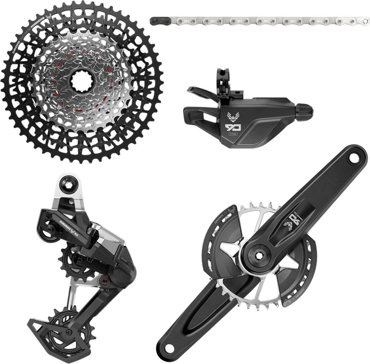 SRAM EAGLE 90 T-TYPE DUB 12V 32 hampainen 2-Guards ryhmä