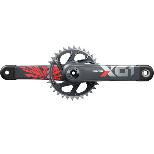 Jednopřevodníkové kliky SRAM EAGLE X01 DUB Lunar Oxy, červené, 12rychlostní