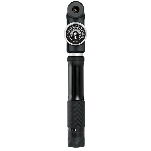 CRANKBROTHERS STERLING S håndpumpe med manometer, Midnight Edition