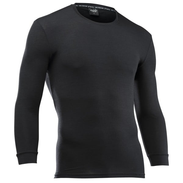 Undertøj NORTHWAVE SURFACE MERINO Lange Ærmer Sort
