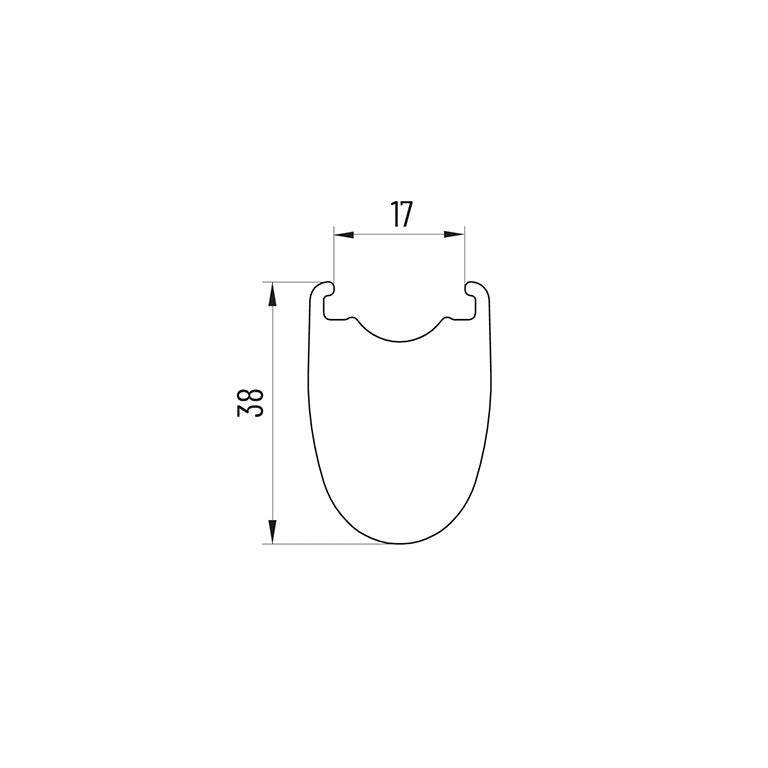 Sada kol MICHE SWR RIM 38 Tubeless Ready