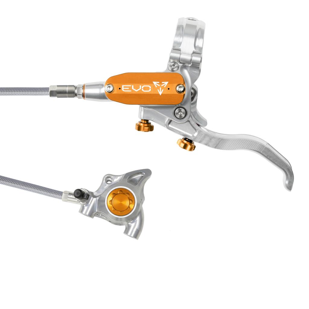 Voorrem HOPE TECH 4 EVO X2 FM Aviation Zilver/Oranje