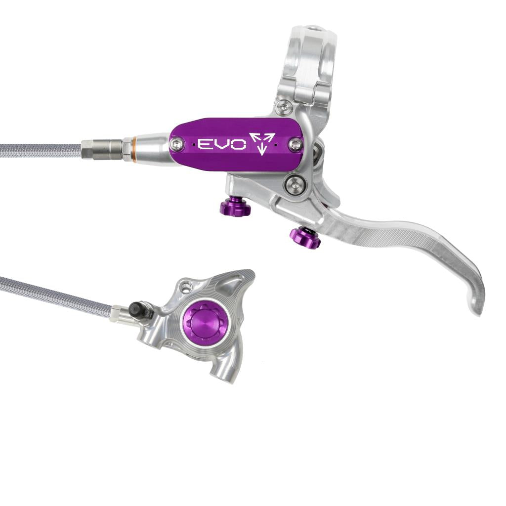 HOPE TECH 4 EVO X2 FM Aviation Front Brake Silver/Purple