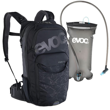 EVOC STAGE 12 BLACK Backpack Pack + EVOC 2L Hydration Bladder