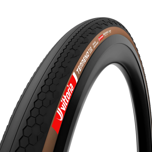 Plášť VITTORIA TERRENO T10 HARDPACK Gravel Endurance 700c Tubeless Ready Skládací Hnědý