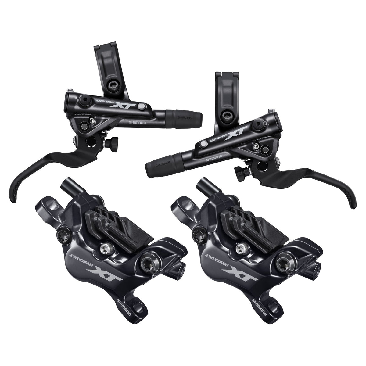 Bremsesæt SHIMANO XT M8120 4 Stempler J-KIT Ventilerede Bremseklodser