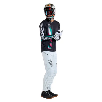 Φανέλα TROY LEE DESIGNS SPRINT FULL PULL Μακριά Μανίκια Μαύρο