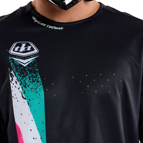 Trøje TROY LEE DESIGNS SPRINT FULL PULL Lange Ærmer Sort