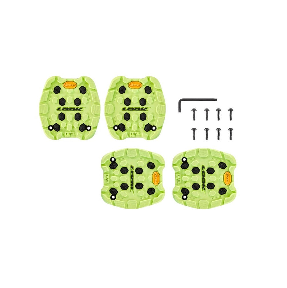 Look Trail Grip Flat Pedal Cover Lime (x4)