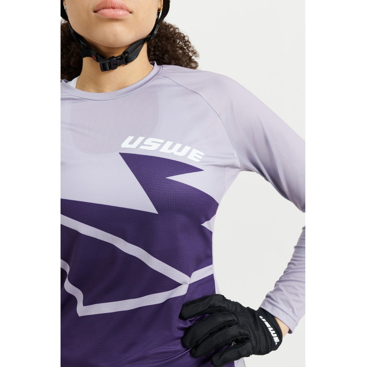Shirt USWE BERG MTB Lange Mouwen Dames Lavendel