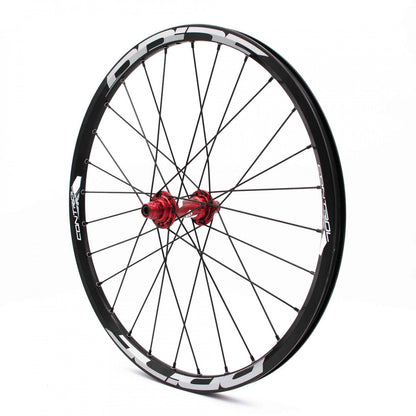 Paire de Roues PRIDE 20" (451mm) Control V1 Disc Axes 10/15mm Rouge