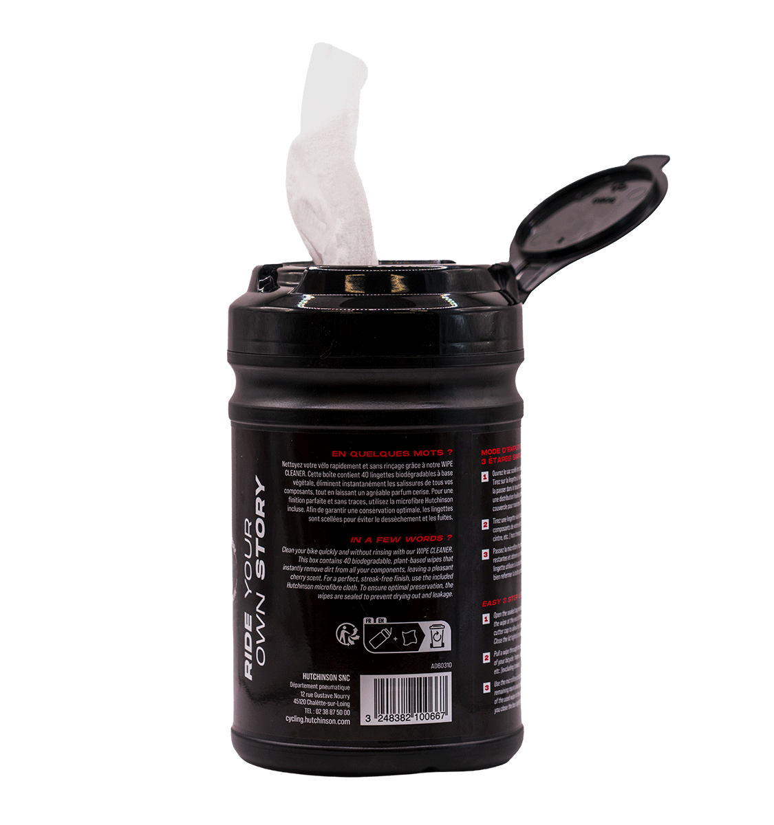 HUTCHINSON WIPE CLEANER renseservietter (x40) + 1 Microfibre Cleaner