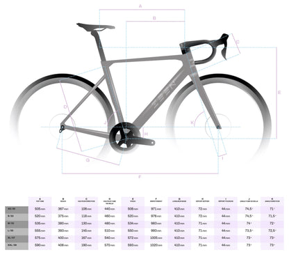 ZEEN SUPERLITE Matt Carbon Frame Kit